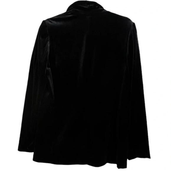 Banana Republic Velvet Black Blazer One Button Oversized Lined NWT - Picture 2 of 4